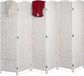 Relaxdays Kamerscherm 6 panelen - 170x240 cm - opvouwbaar - wit