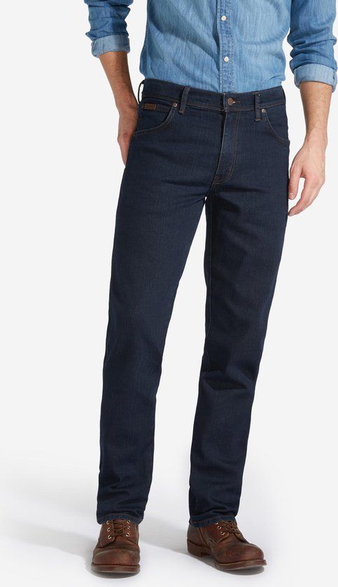 Wrangler Texas Stretch Jeans - Blue Black - W29/L32