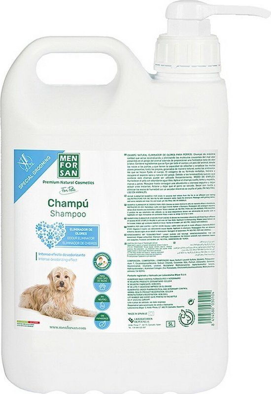 Menforsan Talkpoeder Shampoo Hond - 5 L - Verwijdering van geurtjes