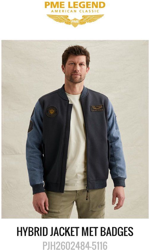 PME Legend Jas DENIM JACQUARD TWILL MOOD INDIGO L