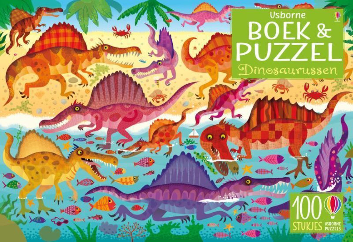 Nedac Sorbo Dinosaurussen Boek & puzzel