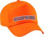 Bellatio Decorations Koningsdag pet oranje - kampioen - unisex