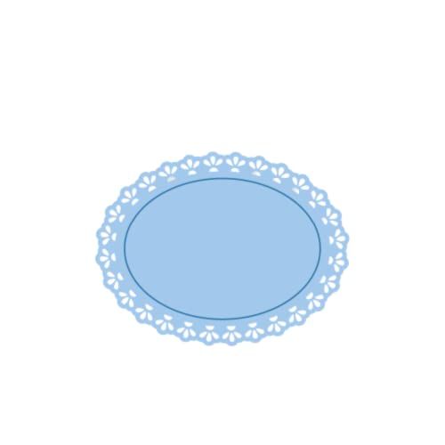 Craftelier - Mini-stansvormen ovale blonde vorm - ca. 4,2 x 3,2 cm