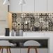 Ambiance-Live col-tiles trekken zwart 10 x 10 cm Nuance Noir et Blanc Moderne