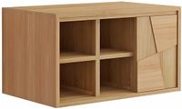 Vente-unique Zwevende onderkast van teakhout - B80 cm - SUMBAWA
