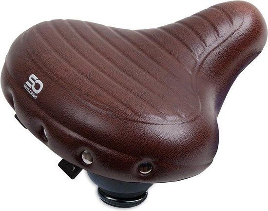 Selle Orient Fietszadel Relax - Zwart/Bruin - Unisex