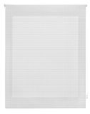 Blindecor Vichy lichtdoorlatend rolgordijn geruite stof grijs 140 x 250 cm