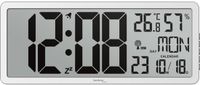 Merkloos Technoline Wandklok WS 8135 Digitaal Radiogestuurd Grijs Kunststof