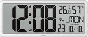 Merkloos Technoline Wandklok WS 8135 Digitaal Radiogestuurd Grijs Kunststof