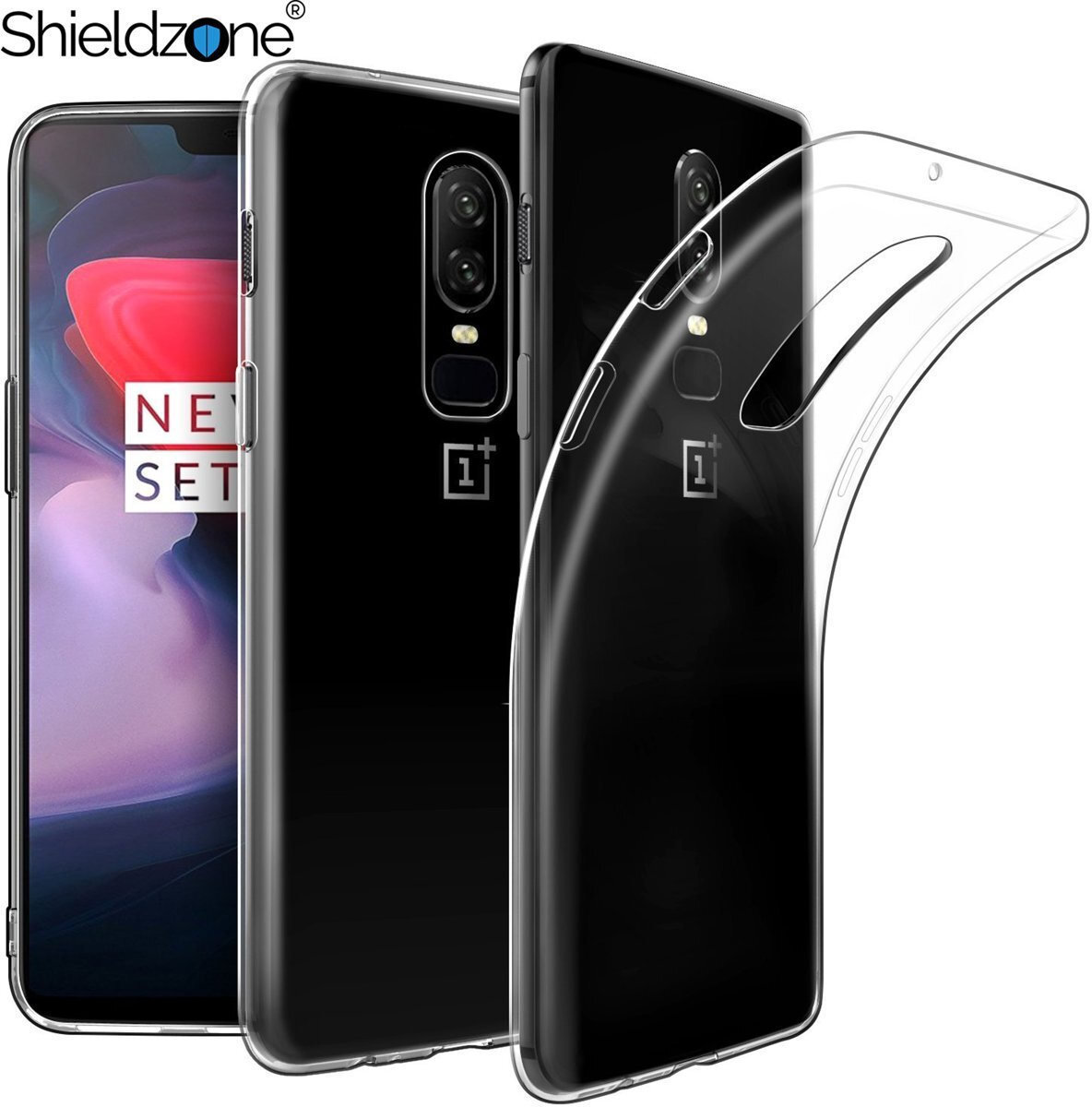 SHIELDZONE - OnePlus 6 siliconen hoesje - Transparant