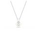 Swarovski Matrix hanger, Crystal Pearl, Ronde slijpvorm, Wit, Rodium toplaag