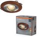 Osram Wood LED Spot GU10 Dark 4.5W Satijnnikkel Hout