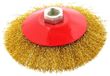 GEKO brosse métallique à lamelles - 125 mm - filetage M14