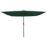 VidaXL Tuinparasol Groen 295 x 295 x 245 cm Polyester en Staal