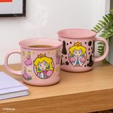 Paladone Super Mario Prinsessen-Peach-mok met thermisch effect, 300 ml, officieel gelicentieerd, roze, keramische koffiemok voor warme dranken, gamercadeau, Nintendo-verzamelstuk, popcultuur