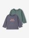 Vertbaudet Set van 2 babyjongensshirts met lange mouwen