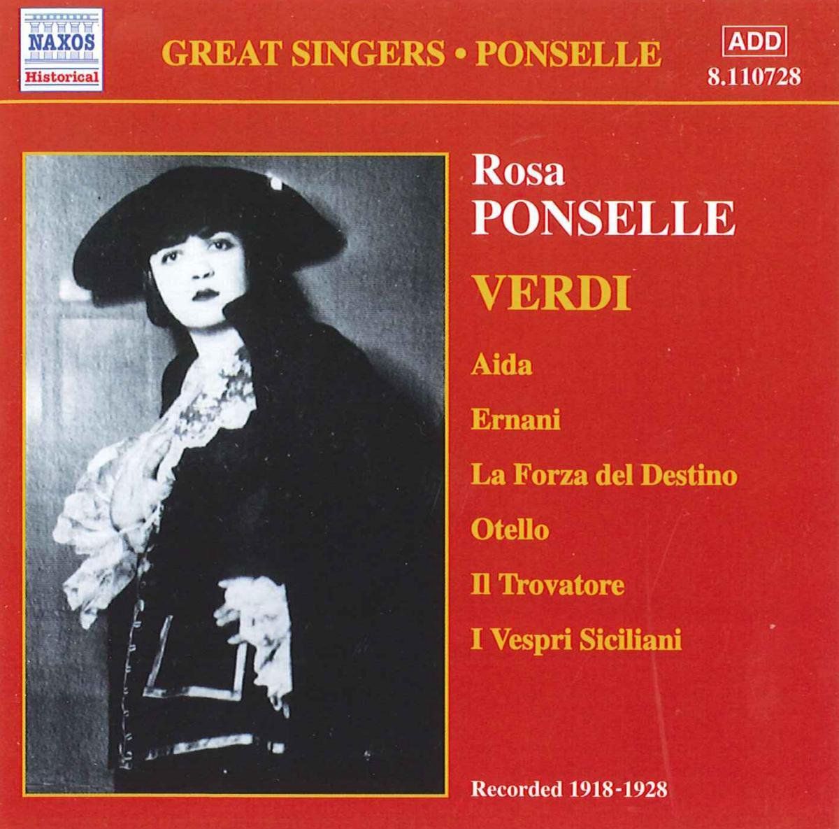 OUTHERE Giuseppe Verdi: Rosa Ponselle (CD)