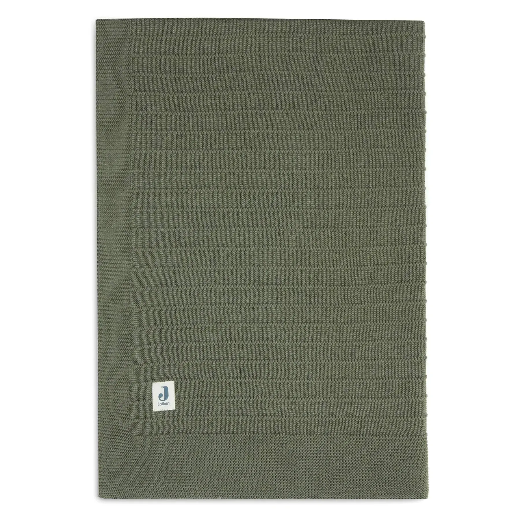 Jollein Pure Knit Wiegdeken Leaf Green 75 x 100 cm