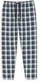 Schiesser Lange broek - Mix + Relax - Heren Pyjamabroek - Blauw Geruit - 100% Katoen - Maat XL