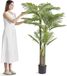 Palmier artificiel doré 2 mètres de haut plante artificielle matériau PE protection anti-basculement
