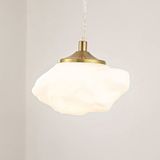 Lindby Hanglamp Piatra Glas/IJzer Wit G9