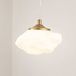 Lindby Hanglamp Piatra Glas/IJzer Wit G9