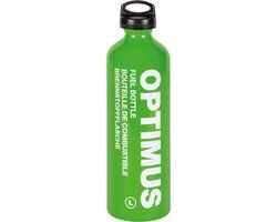 OPTIMUS Fuel Bottle CS - 1L - Green - Fuel Bottle with Child Safety - Aluminum