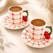 Bavary Amalfi Cherry Set de tasses à expresso - 12 pièces - 90 ml
