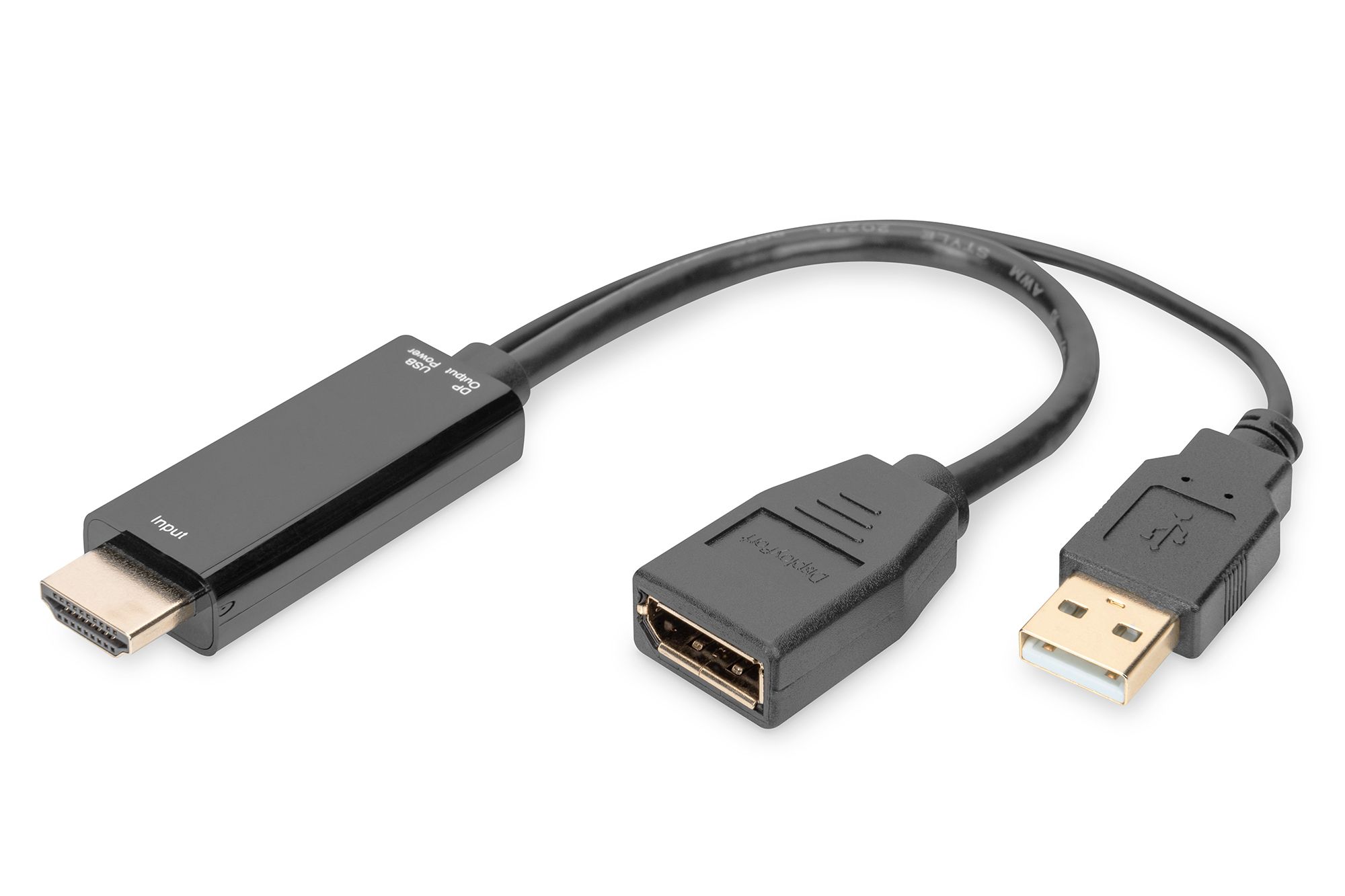 Digitus AK-330101-002-S - USB-C naar HDMI Adapter - 0.2m - Zwart