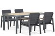 Lifestyle Garden Furniture Lifestyle Lifestyle Marietta/Borello 180 cm dining tuinset 5-delig