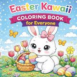 Easter Kawaii Coloring Book for Everyone