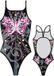 CROTTON SA Turbo Butterfly Star Maillot de bain Noir, Gris 3XL Femme