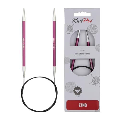 KnitPro International rondbreinaald ZING 6,00 mm paars 40 cm