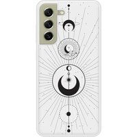 Samsung Beschermende siliconen case compatibel met Galaxy S21 FE Moon Circles