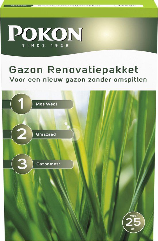 Pokon Gazon Renovatiepakket 3-in-1 - 1.75kg - 25m2