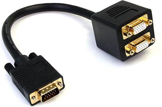StarTech.com VGA Splitter Cable - 30 cm - Black