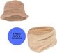 Sarlini - Colsjaal & Hoed - Teddy Wol - Zand - One Size