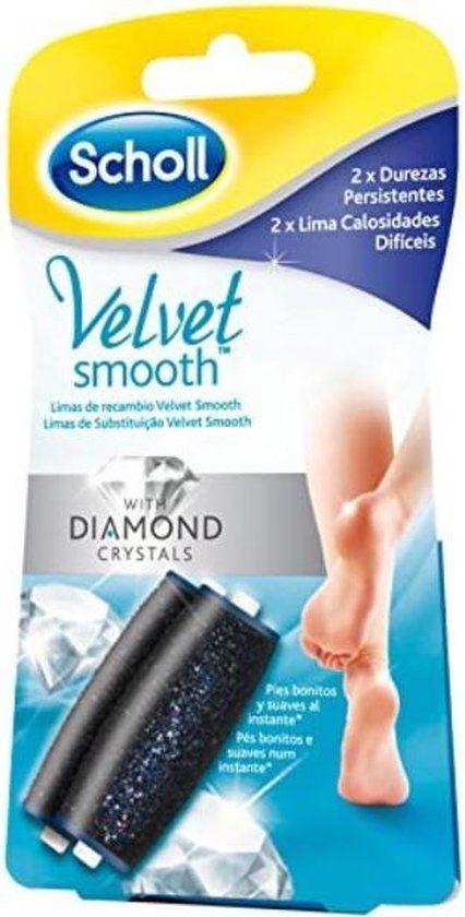 Scholl Voetscrub Velvet Smooth (2 Stuks)