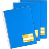 Grafoplás 98527330 schoolschrift, A4, linnen, 2,5 mm, omslag van polypropyleen, blauw, serie Color Note