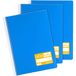 Grafoplás 98527330 schoolschrift, A4, linnen, 2,5 mm, omslag van polypropyleen, blauw, serie Color Note