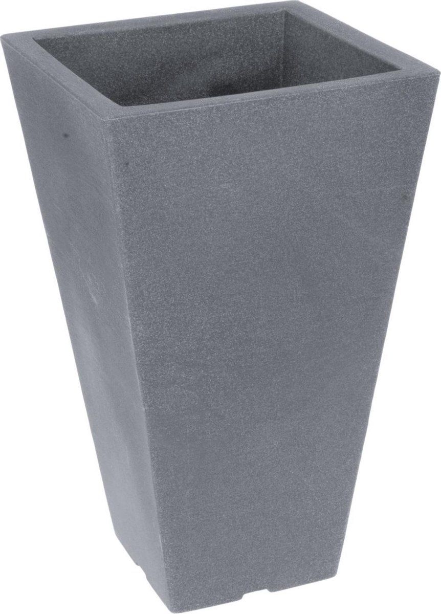 Nampook Bloempot Capri 27 x 45 cm Kunststof Grijs