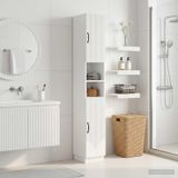Maison Exclusive - Armoire de salle de bain exclusive, modèle HOORN, finition laquée blanche avec étagère ouverte