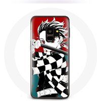 Maniacase Samsung Galaxy S9 Plus Hoesje Tanjiro Demon Slayer Kimetsu no Yaiba Anime