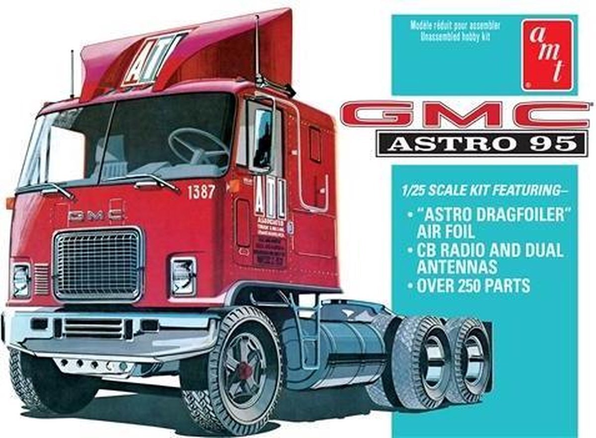 Amt 1:25 1140 GMC Astro 95 Semi Tractor Plastic kit