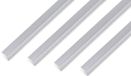 GAH-Alberts Alberts 499624 hoekprofiel | zelfklevend | aluminium, glasparelgestraald zilver | 1000 x 10 x 10 mm | set van 4