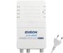 EDISION LIA-200 Versterker TV-antenne voor binnen UHF/VHF, 12-24 dB, 104 dBmV, voor digitaal terrestrisch DVB-T/T2, met 5G LTE filter, 1 ingang, 2 uitgangen