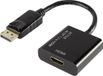 Renkforce RF-4222524 DisplayPort / HDMI Adapter [1x DisplayPort stekker - 1x HDMI-bus] Zwart Vergulde steekcontacten