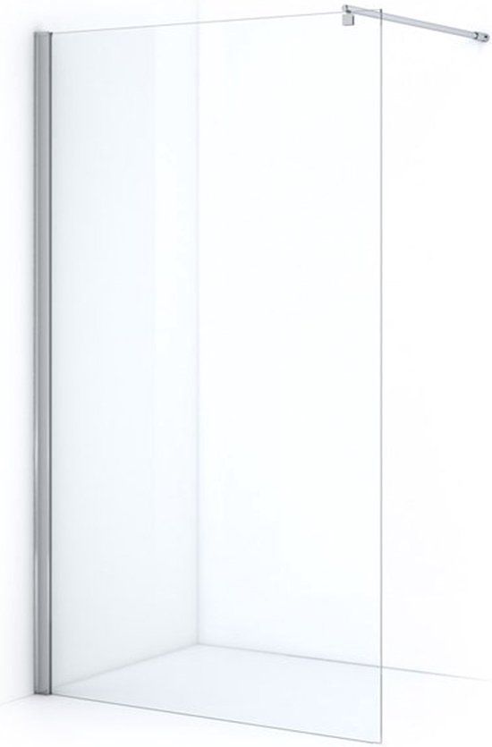 Maxaro Zircon Essence Inloopdouche - 120cm - Chroom - Helder Glas