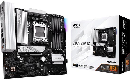 MB ASRock B850M Pro RS Moederbord
