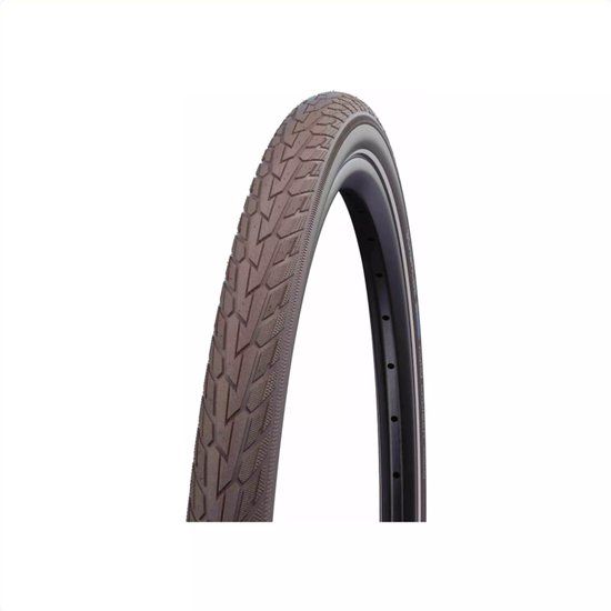 Schwalbe Road Cruiser K-Guard - 28 inch x 1.75 - Bruin Reflecterend - Buitenband